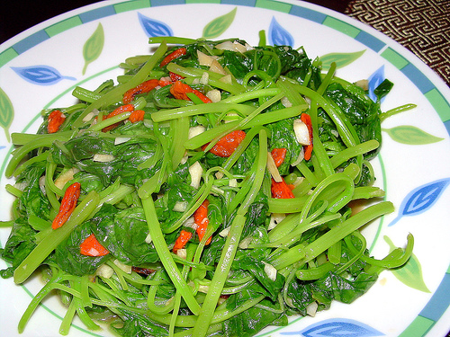Spinach with Wolfberries