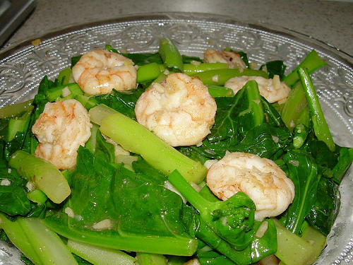 kailan prawns